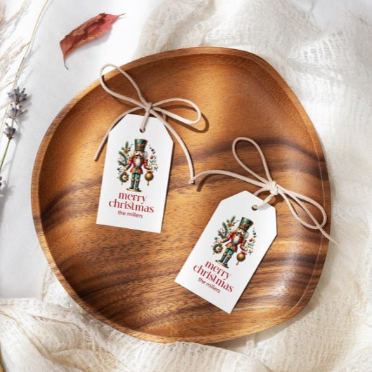 クリスマステーマくるみクラッカー ギフトタグ