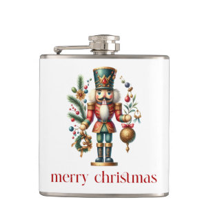 クリスマステーマくるみクラッカー フラスク