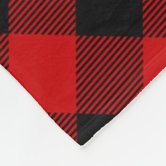 クリスマステーマくるみ割りタータンチェック フリースブランケット (角)