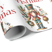 クリスマステーマくるみ割りパターン ラッピングペーパー (ロールコーナー)