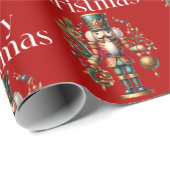 クリスマステーマくるみ割りパターン ラッピングペーパー (ロールコーナー)