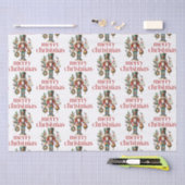 クリスマステーマくるみ割りパターン 薄葉紙 (クラフト)