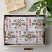 クリスマステーマくるみ割りパターン 薄葉紙 (ギフト)