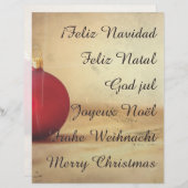 クリスマステーマとクリスマスボール (正面/裏面)