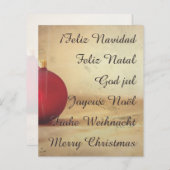 クリスマステーマとクリスマスボール (正面/裏面)