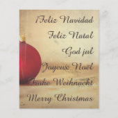 クリスマステーマとクリスマスボール (正面)