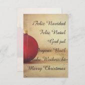 クリスマステーマとクリスマスボール (正面/裏面)