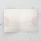 クリスマステーマとクリスマスボール カード (内部)