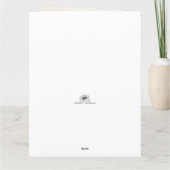 クリスマステーマとクリスマスボール カード (裏面)