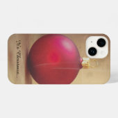 クリスマステーマとクリスマスボール iPhoneケース (裏面横)