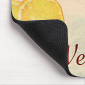 クリスマステーマとフルーツinパステルヴィンテージルック マウスパッド (コーナー)