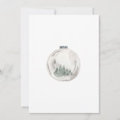 クリスマステーマのカップルウェディングシャワー招待状 招待状 (裏面)