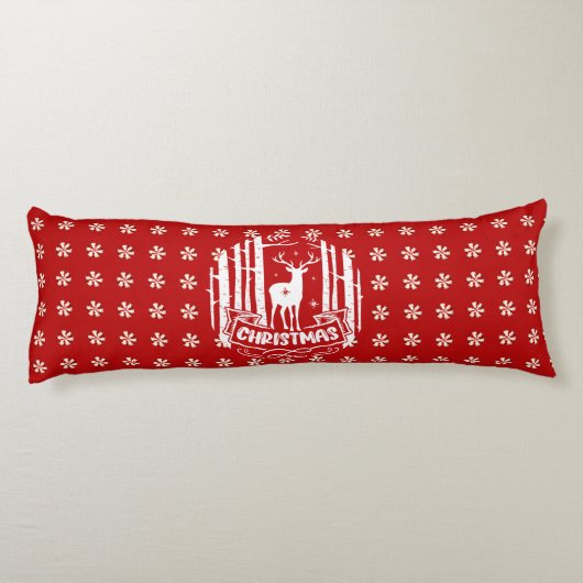 クリスマステーマの恋人の両面名前をカスタムする ボディピロー (裏面)