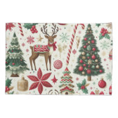 クリスマステーマの標準サイズ 枕カバー (裏面)