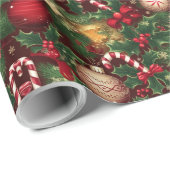 クリスマステーマの ラッピングペーパー (ロールコーナー)