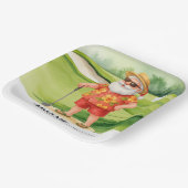 クリスマステーマをテーマにしたゴルフサンタクロース ペーパープレート (傾斜あり)