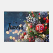 クリスマステーマカスタムドアマット ドアマット (正面)