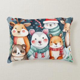 クリスマステーマクリスマスかわいい動物 アクセントクッション