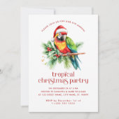 クリスマステーマクリスマスカクテルパーティーありがとう サンキューカード (正面)