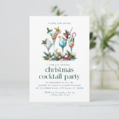 クリスマステーマクリスマスカクテルパーティー サンキューカード (スタンド正面)