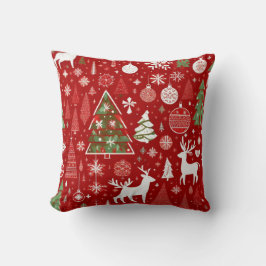 クリスマステーマクリスマスツリースノーフレーク クッション