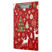 クリスマステーマクリスマスツリースノーフレーク クリップボード (左)