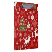 クリスマステーマクリスマスツリースノーフレーク クリップボード (右)