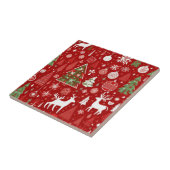 クリスマステーマクリスマスツリースノーフレーク タイル (側面)