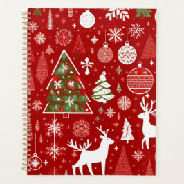 クリスマステーマクリスマスツリースノーフレーク プランナー手帳