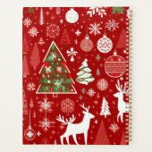 クリスマステーマクリスマスツリースノーフレーク プランナー手帳 (裏面)