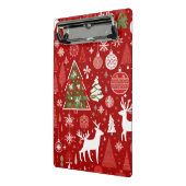 クリスマステーマクリスマスツリースノーフレーク ミニクリップボード (アングル2)