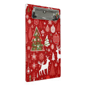 クリスマステーマクリスマスツリースノーフレーク ミニクリップボード (アングル)