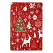 クリスマステーマクリスマスツリースノーフレーク ミニクリップボード (裏面)