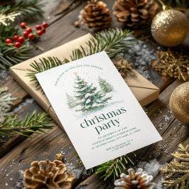 クリスマステーマクリスマスツリーパーティー 招待状