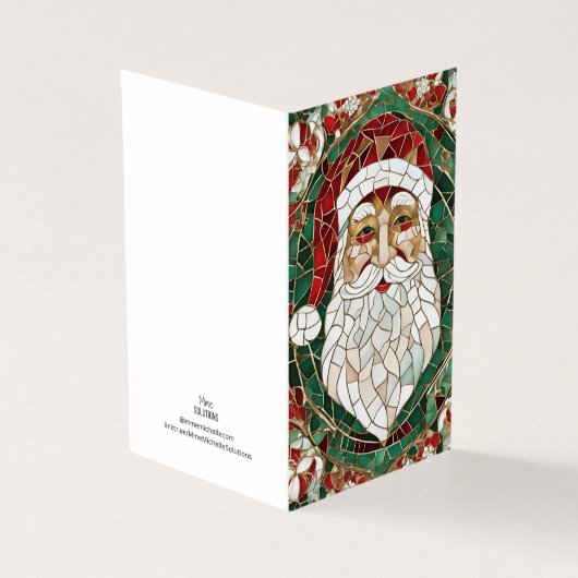 クリスマステーマサンタ節モザイク壊れたガラス (外部)