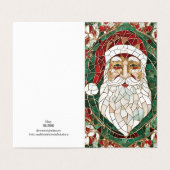 クリスマステーマサンタ節モザイク壊れたガラス (外部フラット)