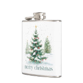 クリスマステーマスノードリーレトロタイポグラフィ フラスク (左)