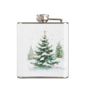 クリスマステーマスノードリーレトロタイポグラフィ フラスク (裏面)