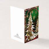 クリスマステーマツリー雪モザイク壊れたガラス (外部)