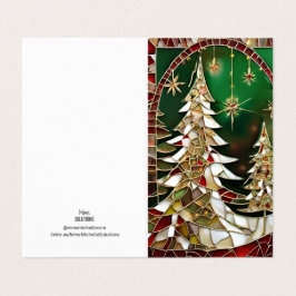 クリスマステーマツリー雪モザイク壊れたガラス