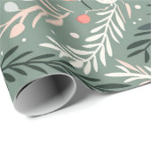 クリスマステーマパターン休日のシンボル ラッピングペーパー (ロールコーナー)