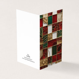 クリスマステーマビトレイルモザイクブロークガラス