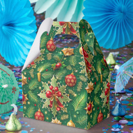 クリスマステーマフェスティバルカラフルパターン フェイバーボックス