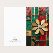 クリスマステーマフラワーヴィトレイルモザイク壊れたガラス (外部フラット)