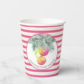 クリスマステーマベビーシャワー紙カップ 紙コップ (裏面)