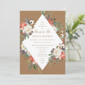 クリスマステーマホリデーブライダルシャワー 招待状 (スタンド正面)