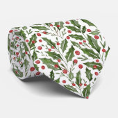 クリスマステーマホリー、ミスタントー、ベリーパターン ネクタイ (ロール)