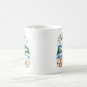 クリスマステーマレットイットスノーカワイイ雪だるま コーヒーマグカップ (中央)