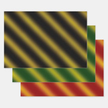 クリスマステーマ波形金ゴールド&ブラック、グリーン、レッド