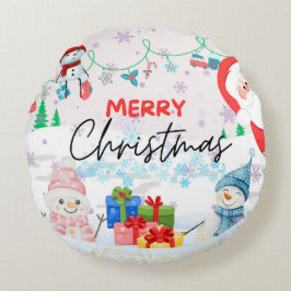 クリスマステーマ装飾用クッション(ラウンド) ラウンドクッション